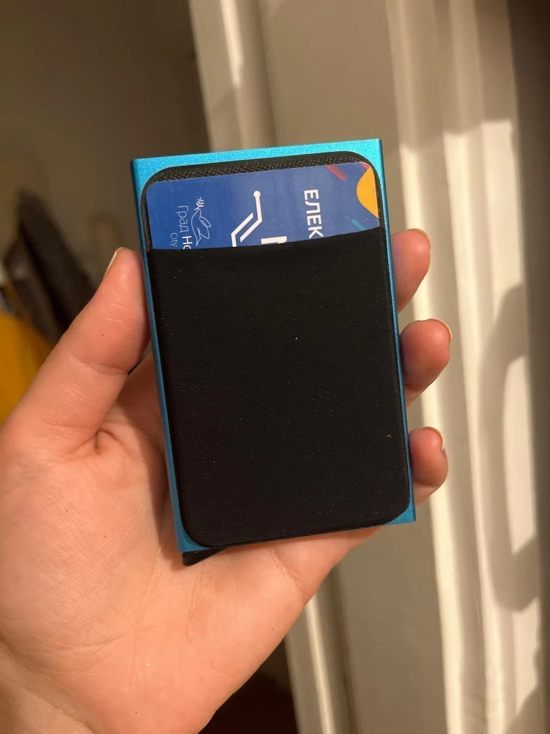 RFID Metal Smart Wallet Card Holder with Blocking Protection Anti-Theft Design Slim and Thin Style