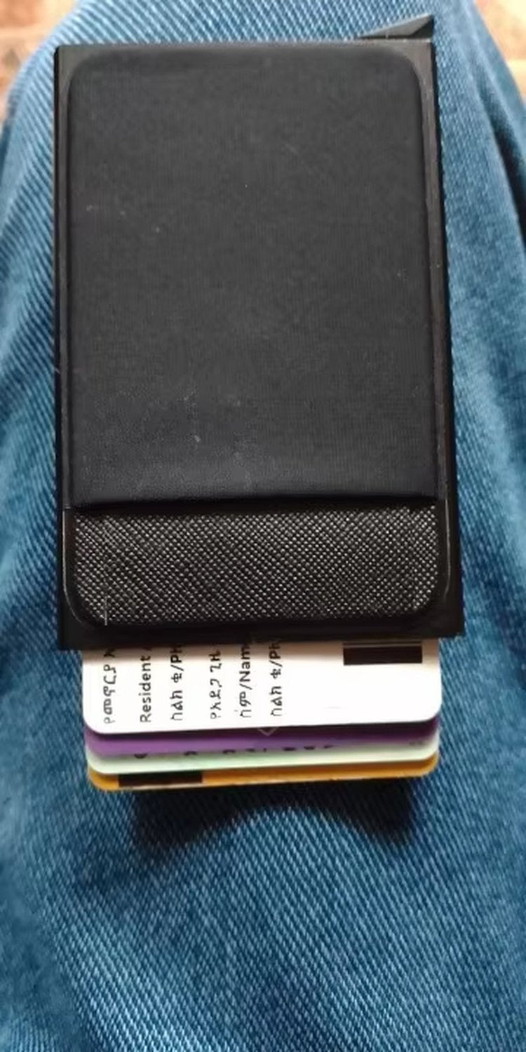 RFID Metal Smart Wallet Card Holder with Blocking Protection Anti-Theft Design Slim and Thin Style