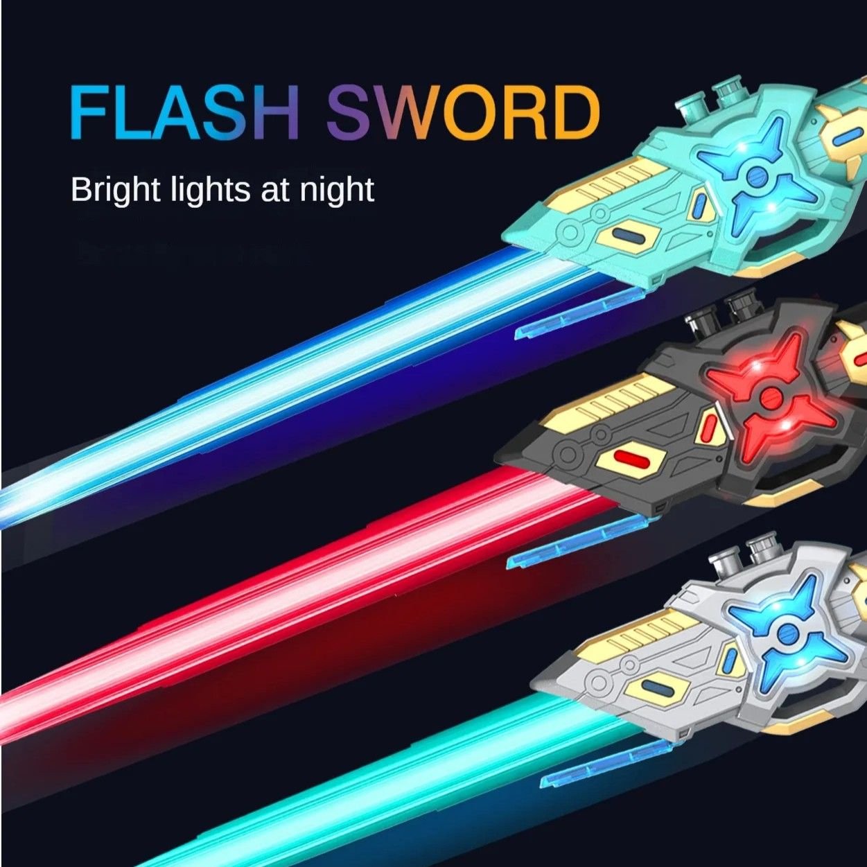 RGB Lightsaber Double Headed with 7 Color Modes, Realistic Sound & Flash Effects, Safe for Ages 6+