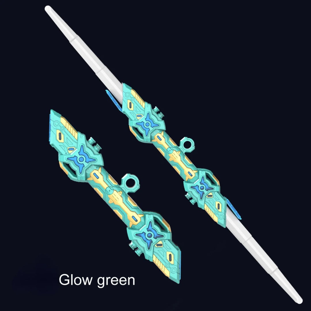 RGB Lightsaber Double Headed with 7 Color Modes, Realistic Sound & Flash Effects, Safe for Ages 6+