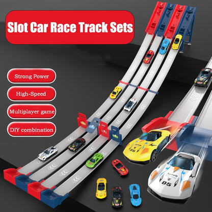 Racing Track Toy with Alloy Car, Real Speed Experience, Safe for Ages 3+