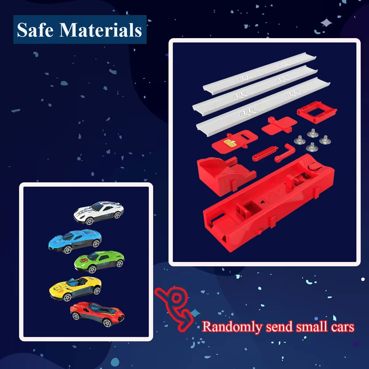 Racing Track Toy with Alloy Car, Real Speed Experience, Safe for Ages 3+
