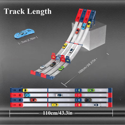 Racing Track Toy with Alloy Car, Real Speed Experience, Safe for Ages 3+