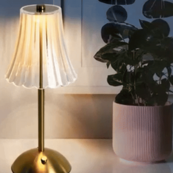 Rechargeable LED Table Lamp – Cordless Touch, Stepless Brightness Adjustment, Memory Function