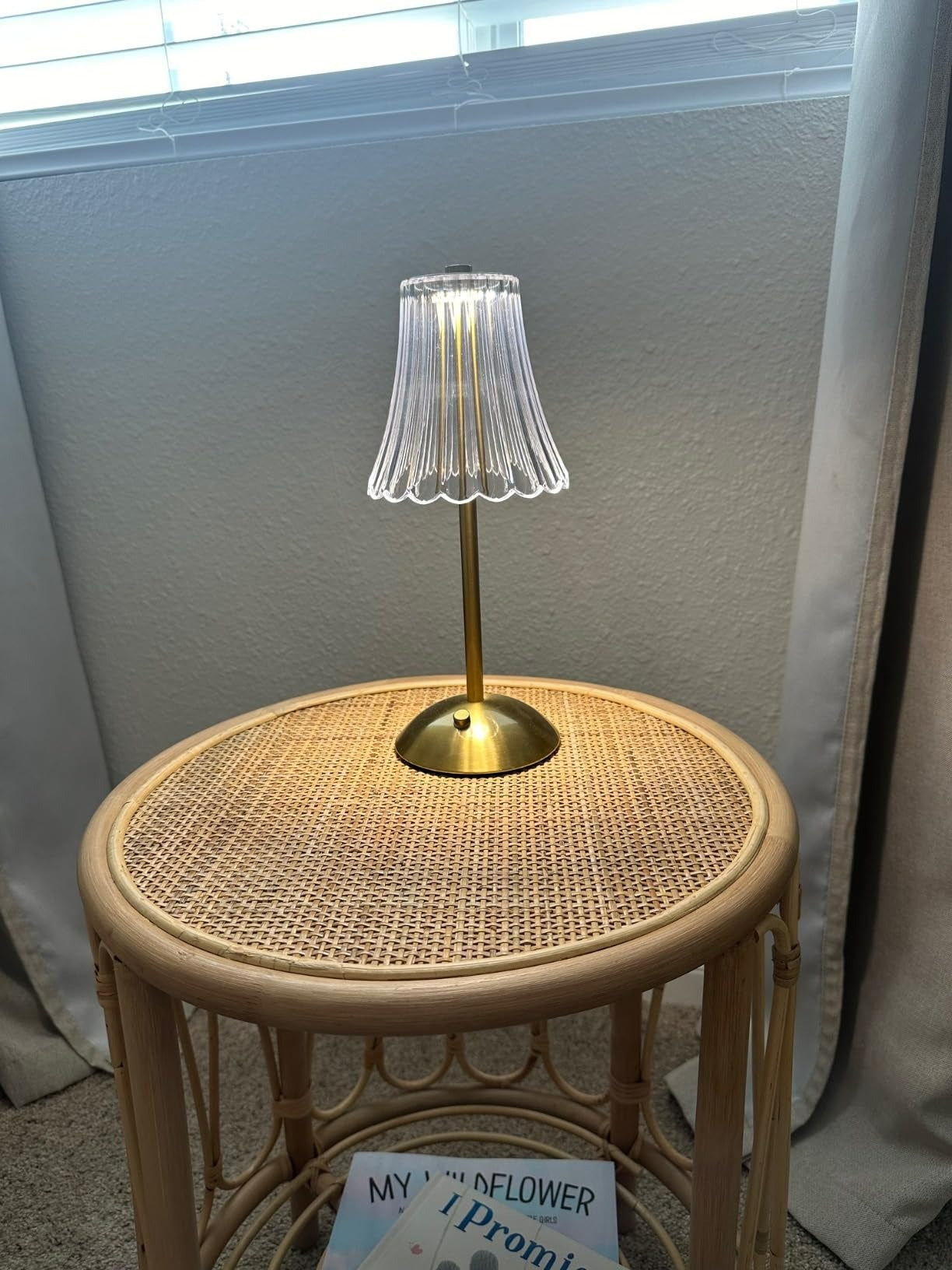 Rechargeable LED Table Lamp – Cordless Touch, Stepless Brightness Adjustment, Memory Function