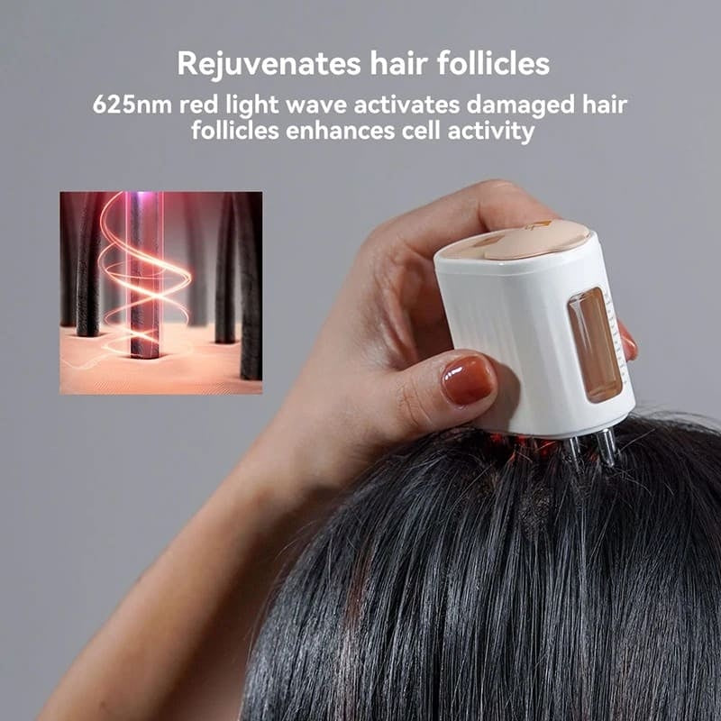 Red Light Therapy Scalp Massager Electric Head Massager & Hair Growth Tool with Oil Dispensing Function