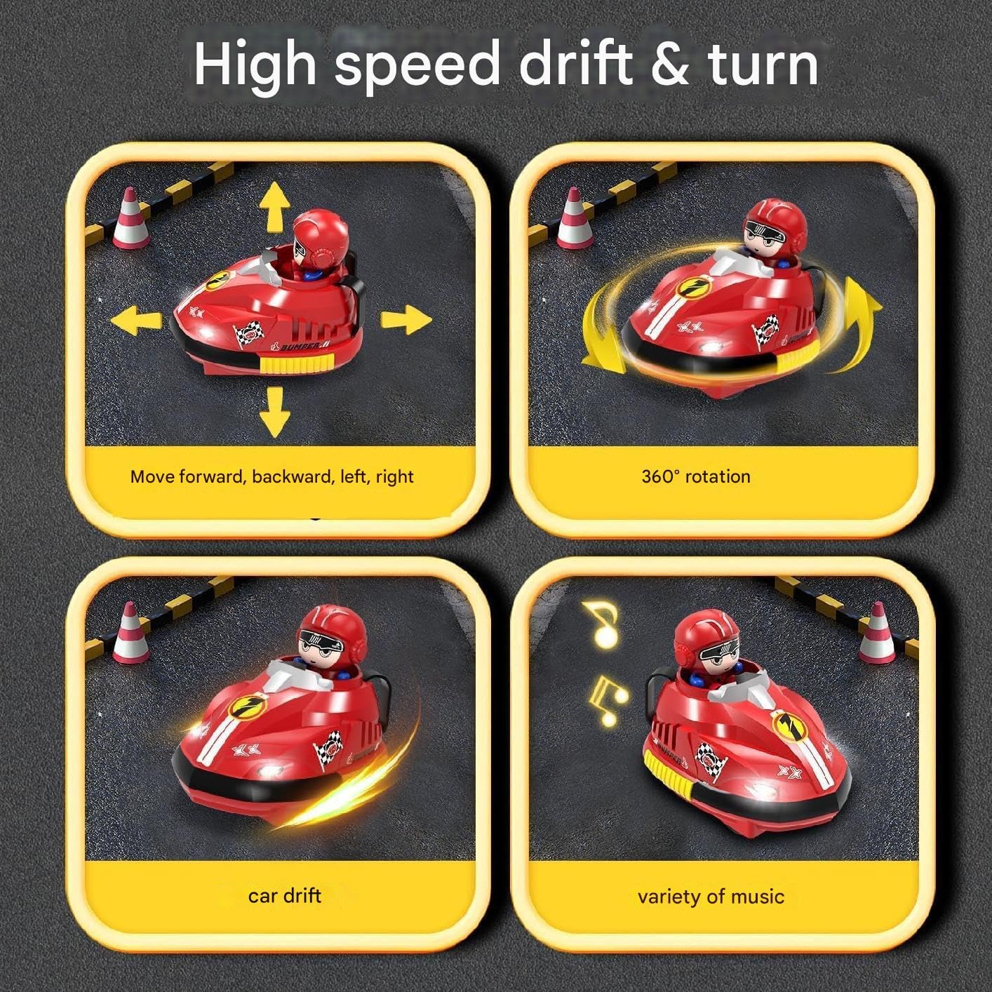 Remote Control Battle Bumper Cars For 2 Players