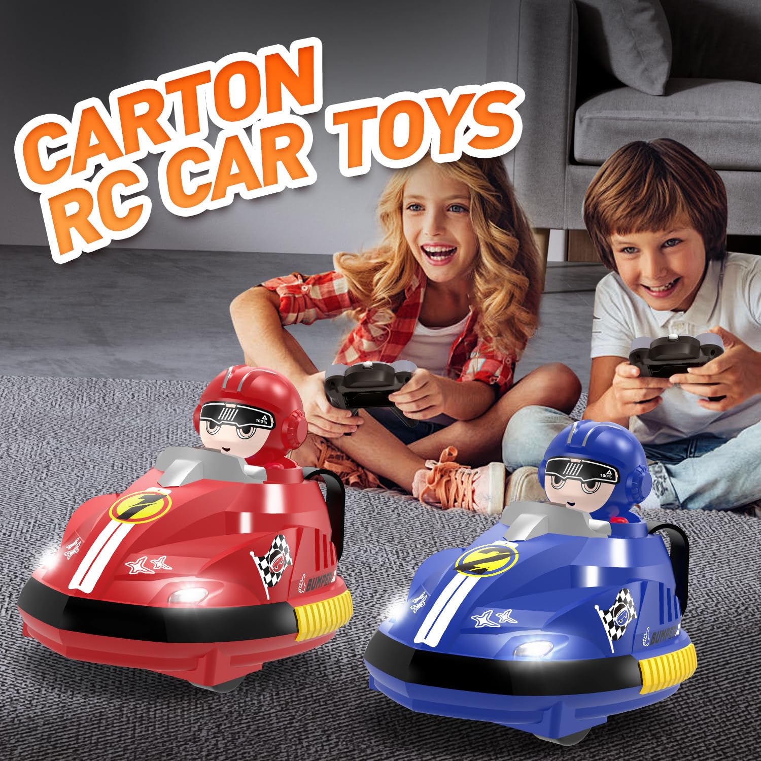 Remote Control Battle Bumper Cars For 2 Players