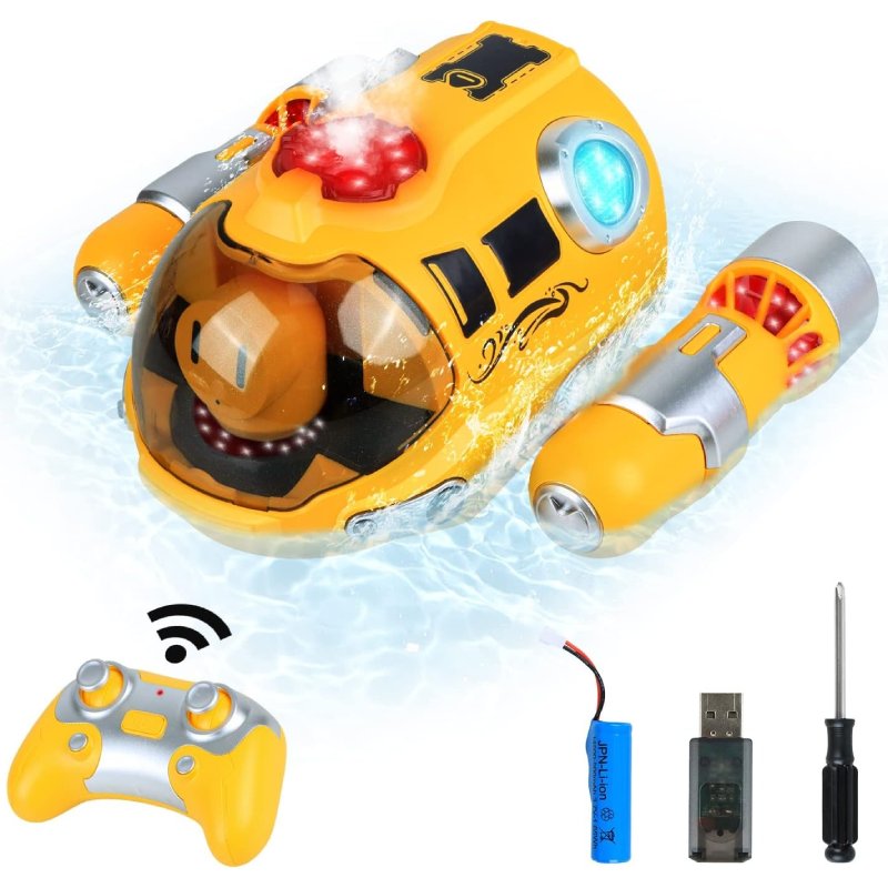 Remote Control Boat With Steam Spray, Waterproof, Easy Control, Safe for Ages 6+