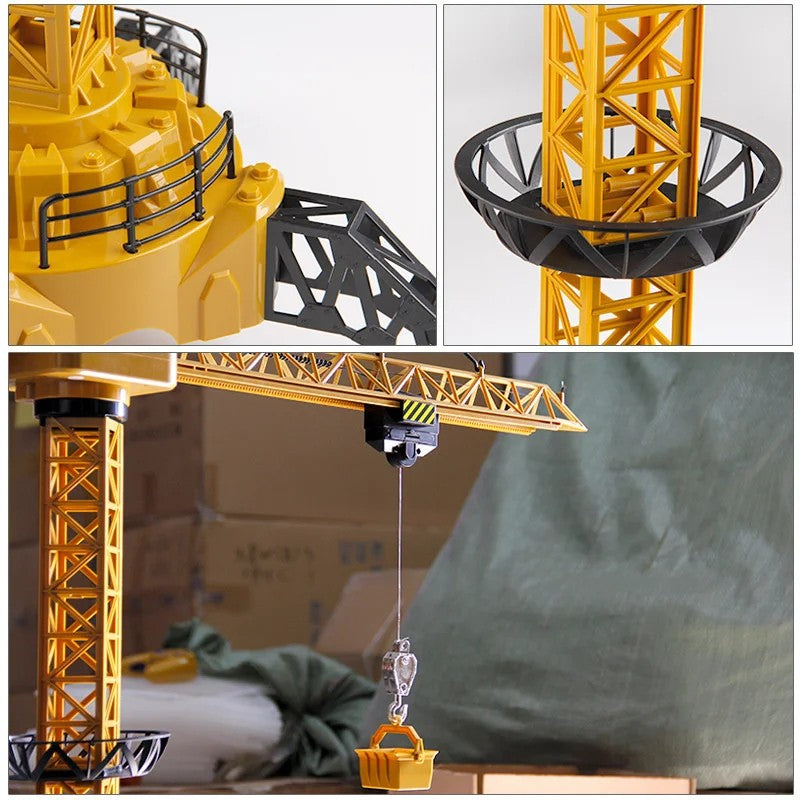 Remote Control Crane Toy Construction Vehicles Educational RC Crane Toy for Kids for Christmas Birthdays