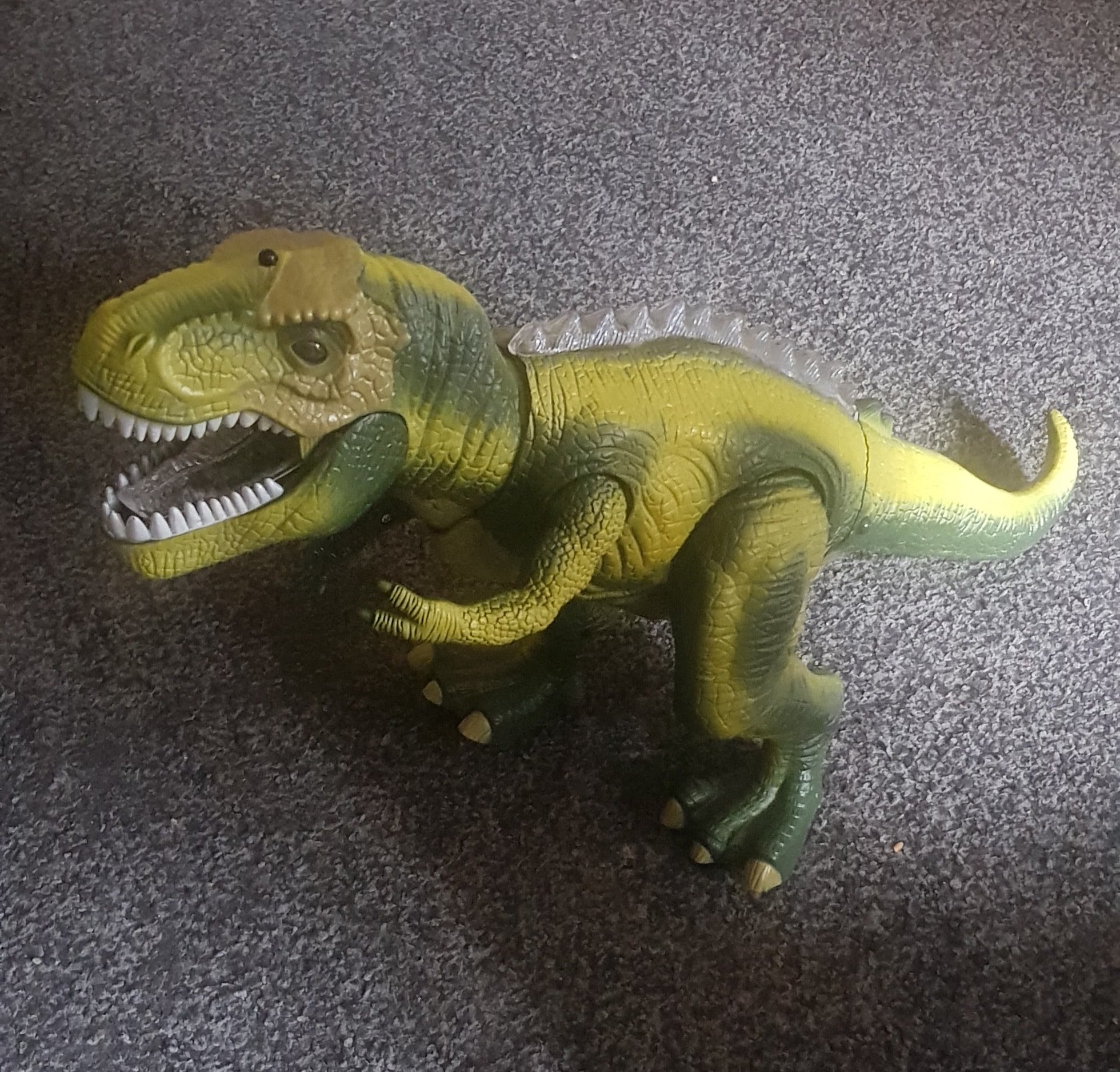Remote Control Dinosaur Toy Walking Roaring, Realistic T-Rex Design, Lights & Sounds, Multi-Directional Movement, Safe for Kids 3+