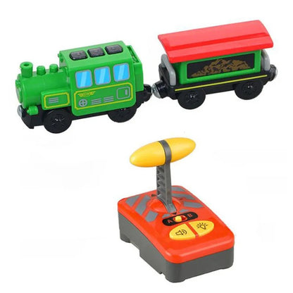 Remote Control Electric Train Toy with LED Lights, Sound, Safe for Ages 3+