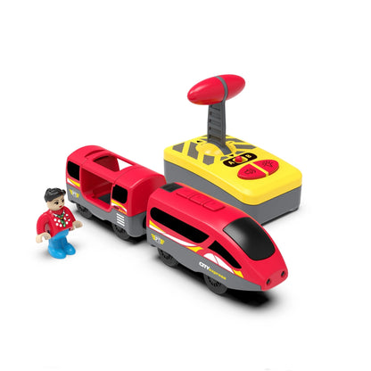 Remote Control Electric Train Toy with LED Lights, Sound, Safe for Ages 3+
