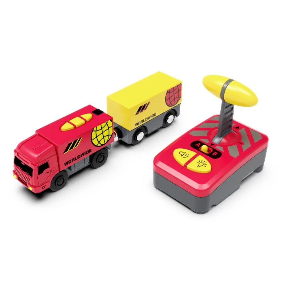 Remote Control Electric Train Toy with LED Lights, Sound, Safe for Ages 3+