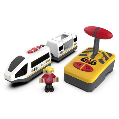 Remote Control Electric Train Toy with LED Lights, Sound, Safe for Ages 3+