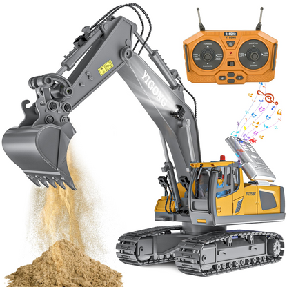 Remote Control Excavator Toy – Realistic RC Construction Fun, Safe for Ages 3+
