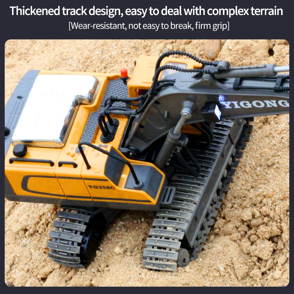 Remote Control Excavator Toy – Realistic RC Construction Fun, Safe for Ages 3+