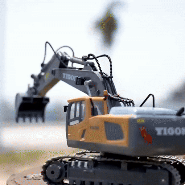 Remote Control Excavator Toy – Realistic RC Construction Fun, Safe for Ages 3+