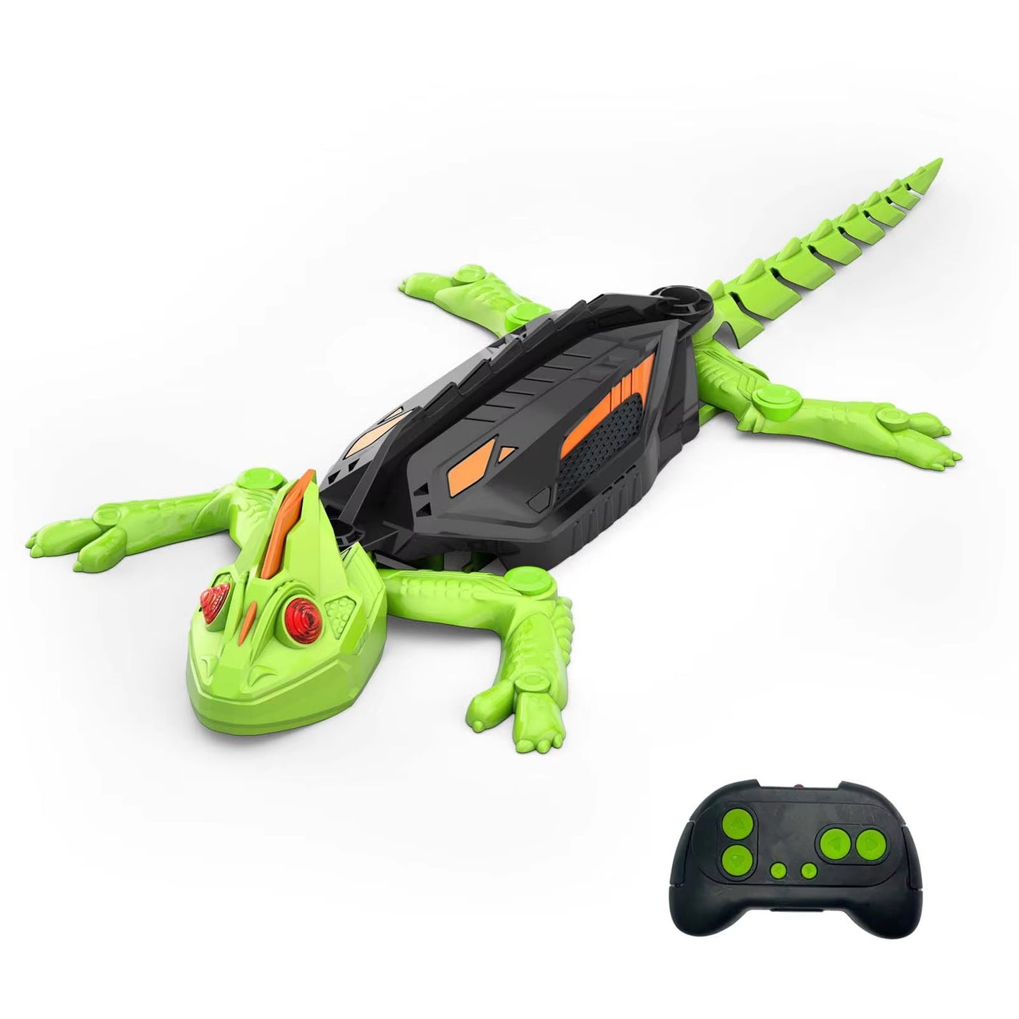 Remote Control Lizard Climbs Walls, LED Eye Lights, USB Charging, Safe for Ages 3+