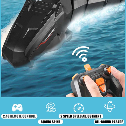 Remote Control Shark Submarine Toy, RC Shark Electric Rechargeable Water Toy