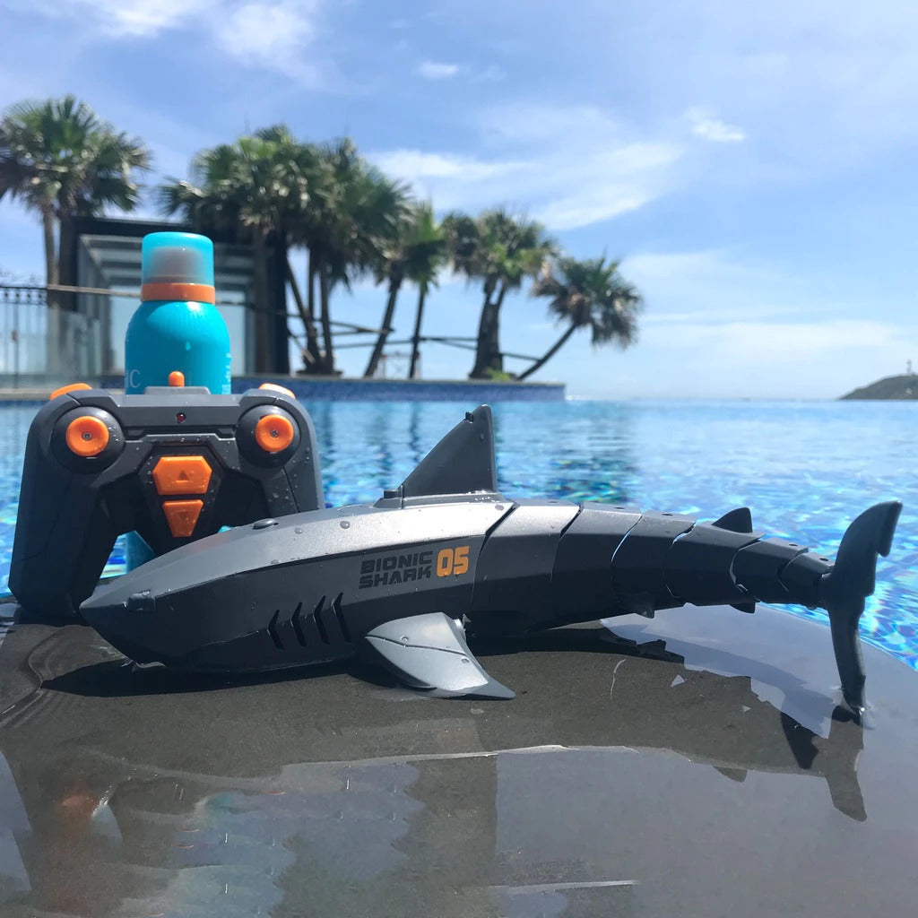 Remote Control Shark Submarine Toy, RC Shark Electric Rechargeable Water Toy