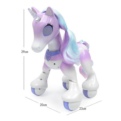 Remote Control Smart Unicorn – Walking & Talking Interactive Toy with Glowing Horn