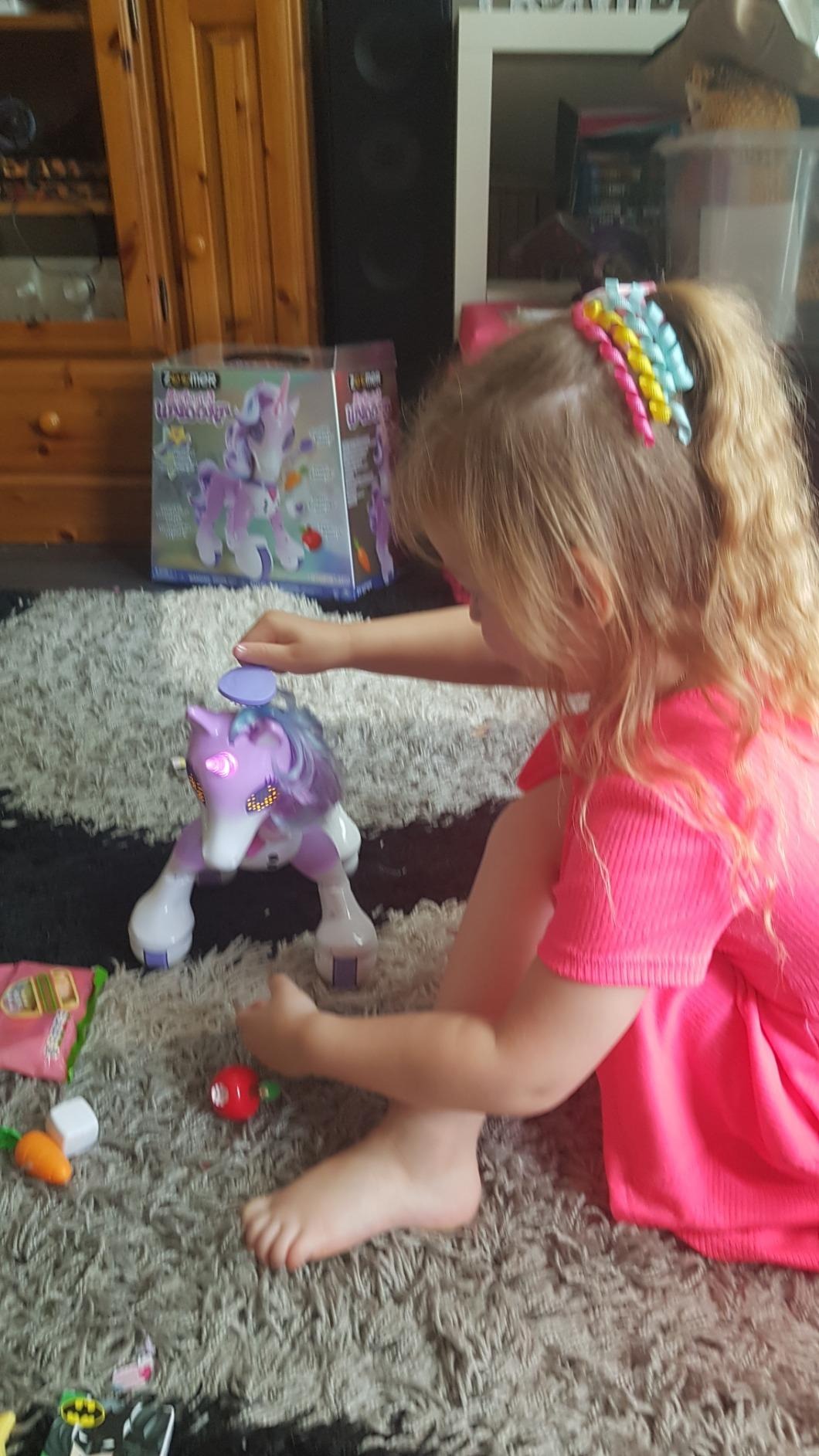 Remote Control Smart Unicorn – Walking & Talking Interactive Toy with Glowing Horn
