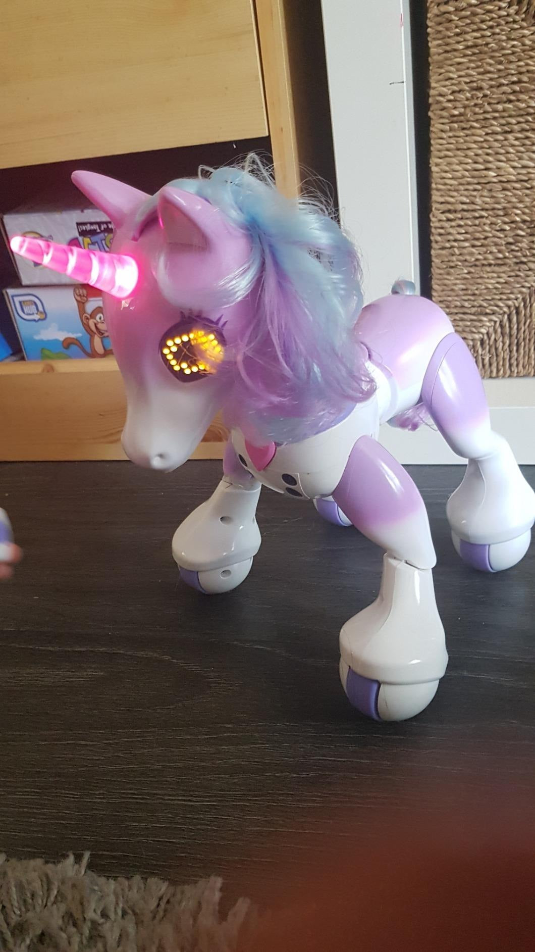 Remote Control Smart Unicorn – Walking & Talking Interactive Toy with Glowing Horn