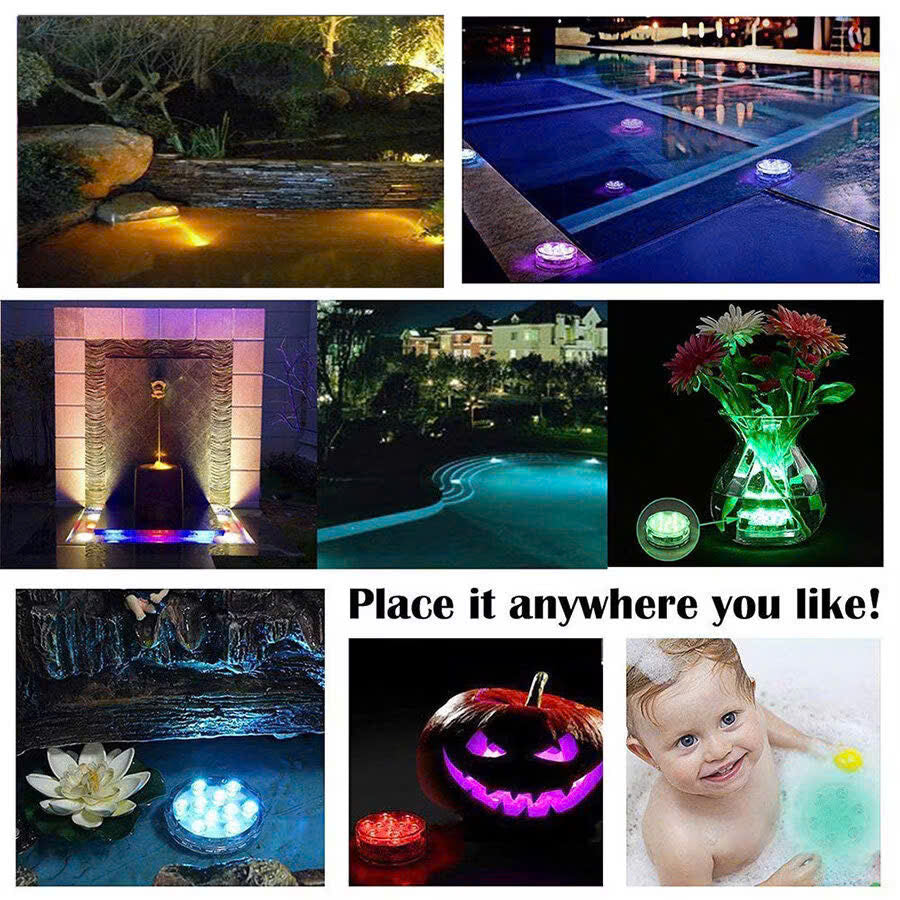 Remote Control Waterproof Magnetic Suction Cup LED Light – Adjustable Lighting Modes, Easy to Use