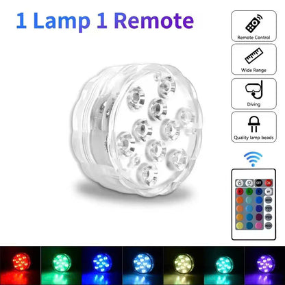 Remote Control Waterproof Magnetic Suction Cup LED Light – Adjustable Lighting Modes, Easy to Use