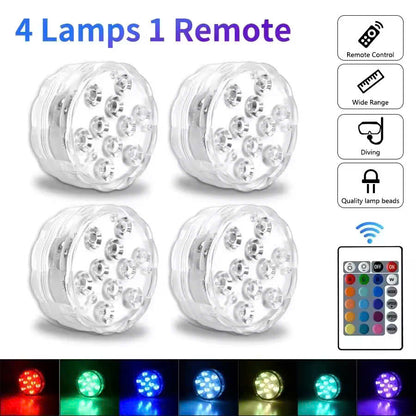 Remote Control Waterproof Magnetic Suction Cup LED Light – Adjustable Lighting Modes, Easy to Use
