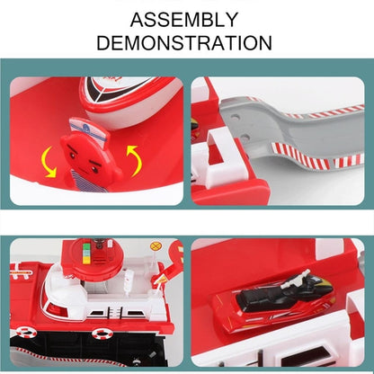 Rescue Boat Toy with Lights and Sounds – Includes Car, Helicopter, and Rescue Boat – Safe for Ages 3+