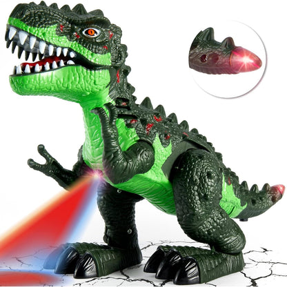 Roaring Music Dinosaur with Lights and Sound, Durable Plastic, Realistic Design, Safe for kids 2+