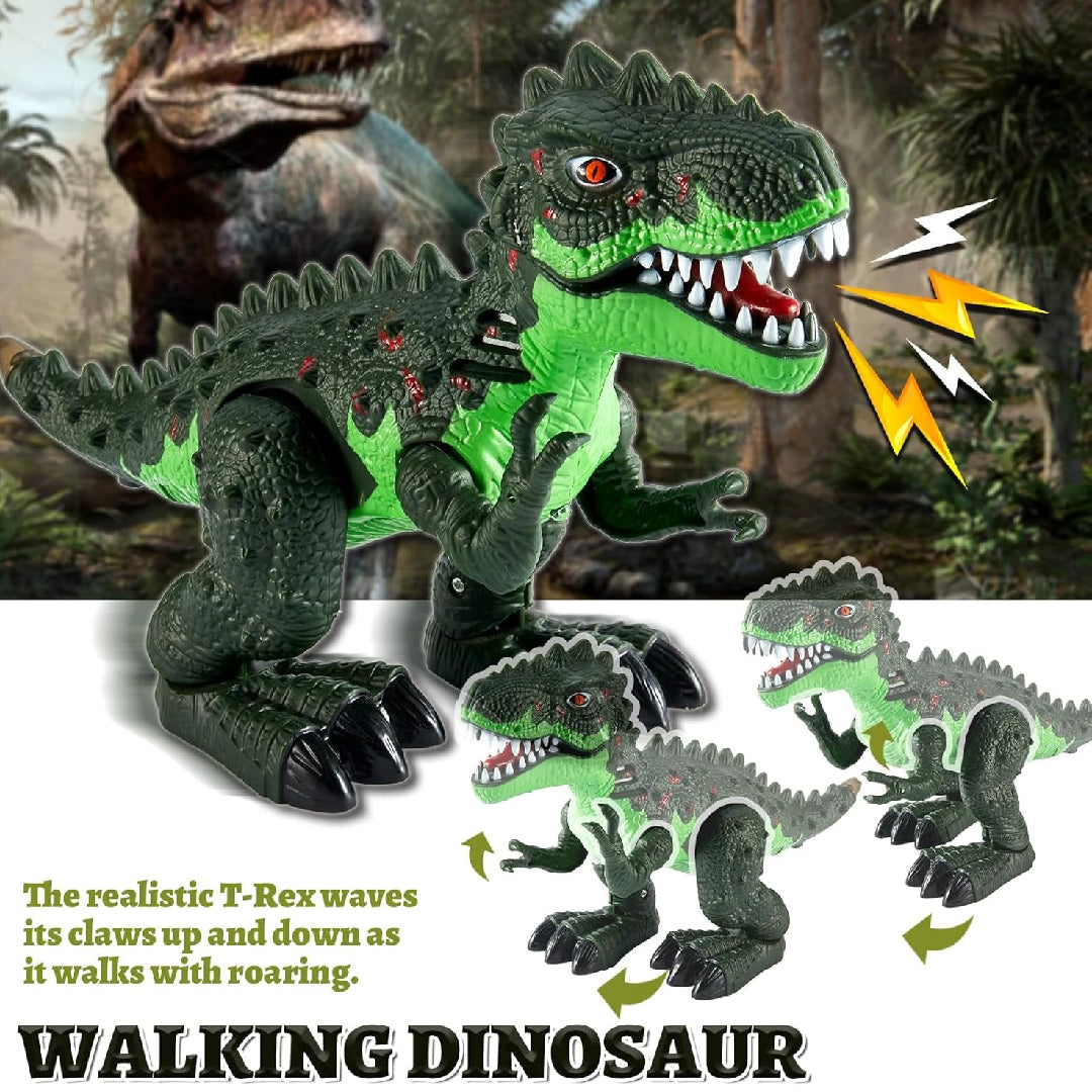 Roaring Music Dinosaur with Lights and Sound, Durable Plastic, Realistic Design, Safe for kids 2+