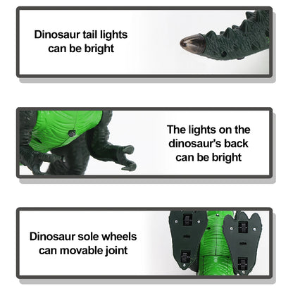 Roaring Music Dinosaur with Lights and Sound, Durable Plastic, Realistic Design, Safe for kids 2+