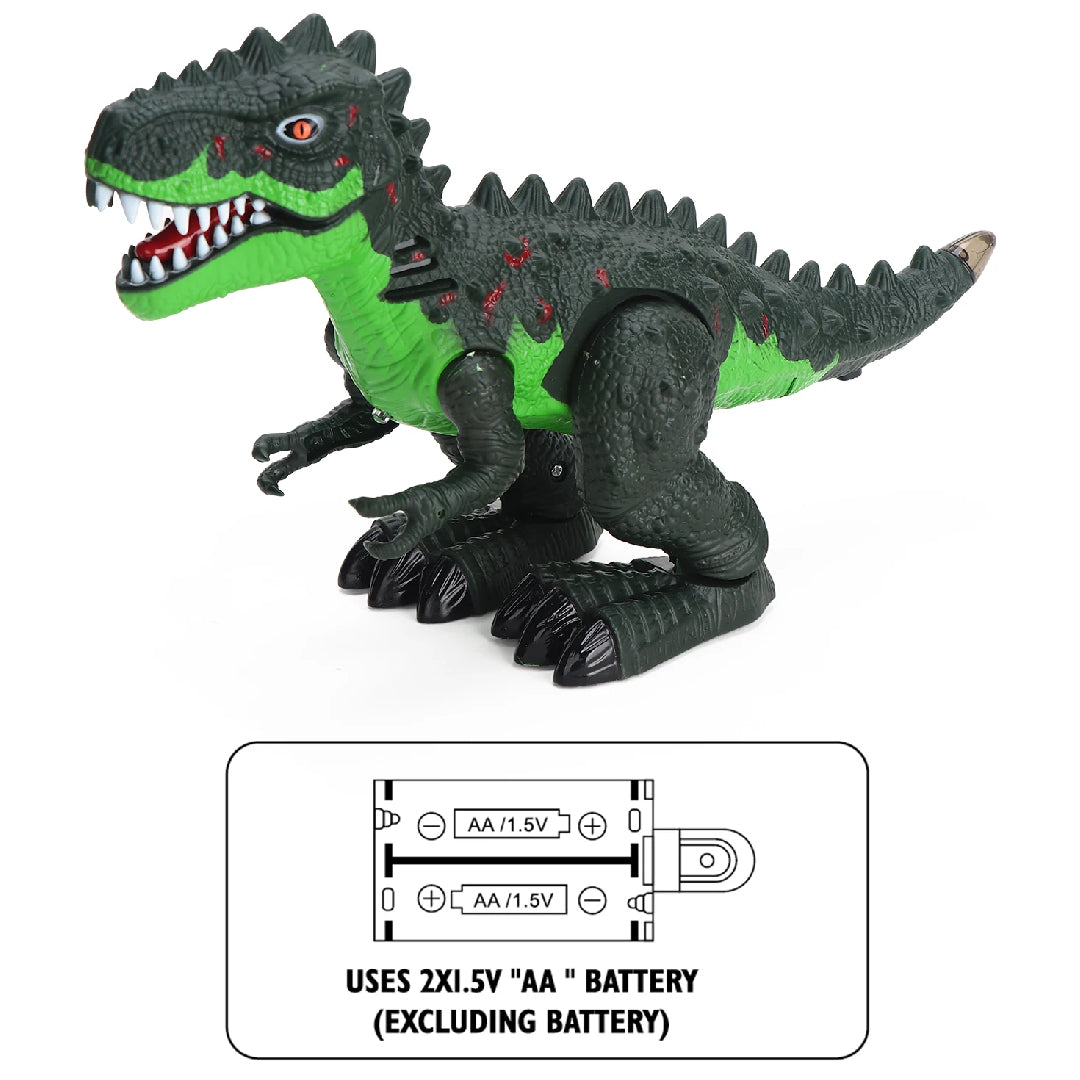 Roaring Music Dinosaur with Lights and Sound, Durable Plastic, Realistic Design, Safe for kids 2+