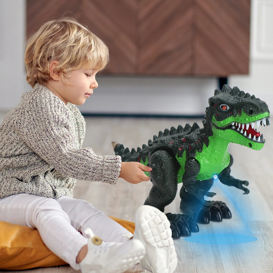 Roaring Music Dinosaur with Lights and Sound, Durable Plastic, Realistic Design, Safe for kids 2+