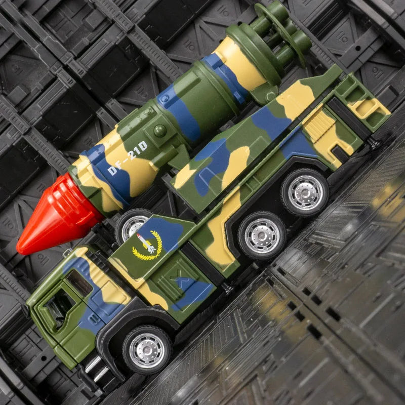 Rocket Launcher Car with 360° Rotating Launcher and Realistic Lights and Sounds, Safe for Ages 3+
