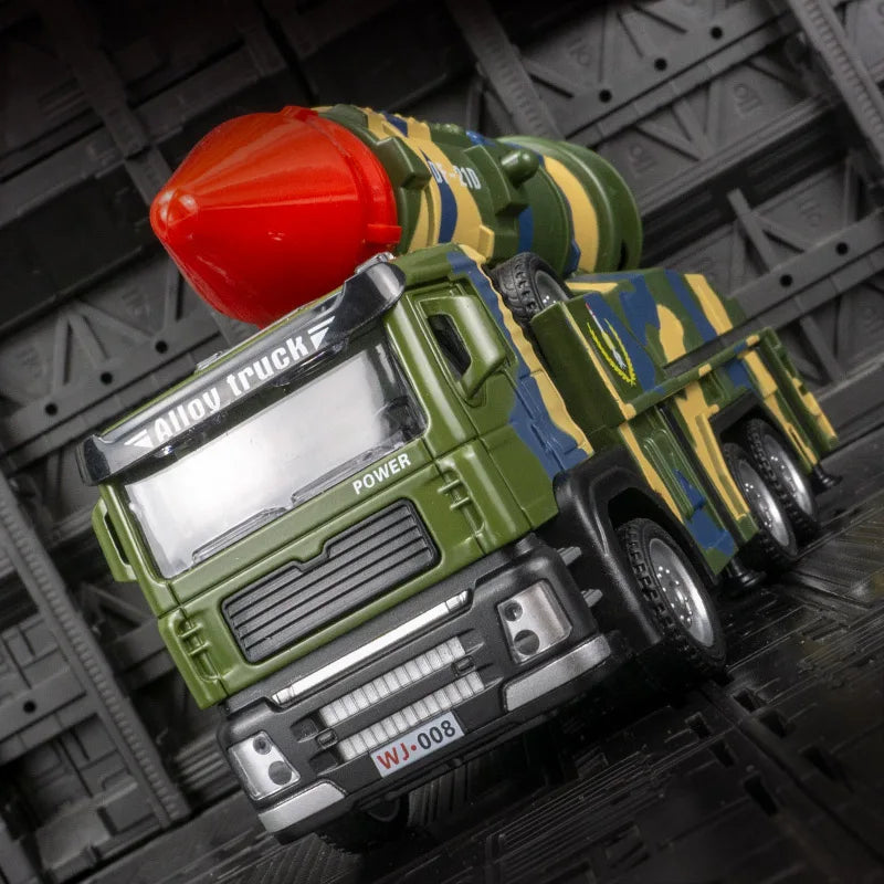 Rocket Launcher Car with 360° Rotating Launcher and Realistic Lights and Sounds, Safe for Ages 3+