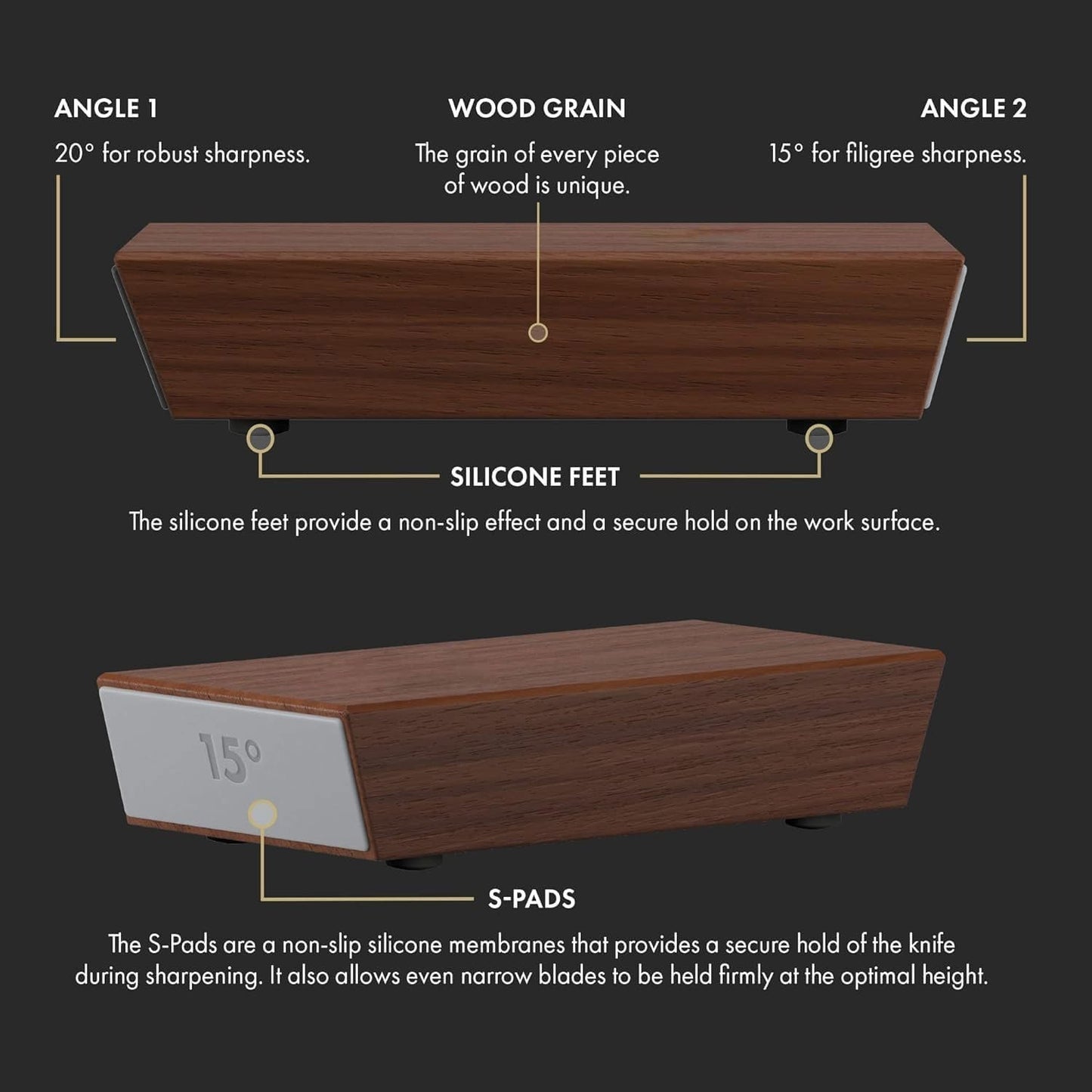 Rolling Knife Sharpener & Magnetic Holder Set – Diamond Sharpening Stone with 15° & 20° Angle Roller for Effortless Blade Perfection