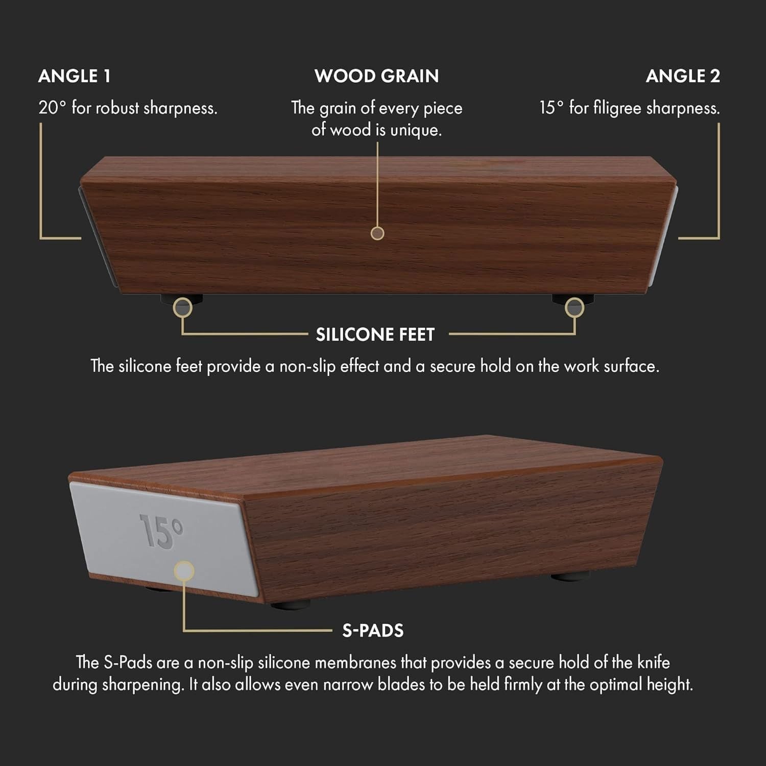 Rolling Knife Sharpener & Magnetic Holder Set – Diamond Sharpening Stone with 15° & 20° Angle Roller for Effortless Blade Perfection