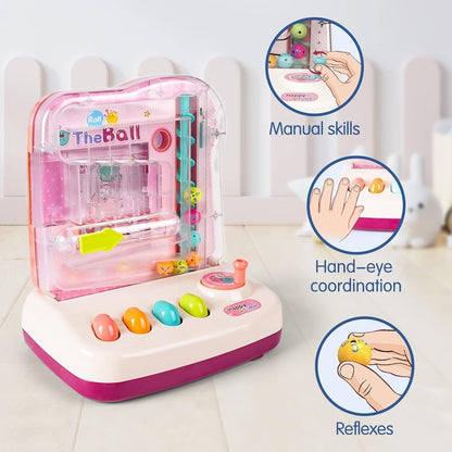 Rolling Track Ball Puzzle Toys With Sound & Light, Motion Control, Auto Start Stop, USB Battery Powered for Ages 3+