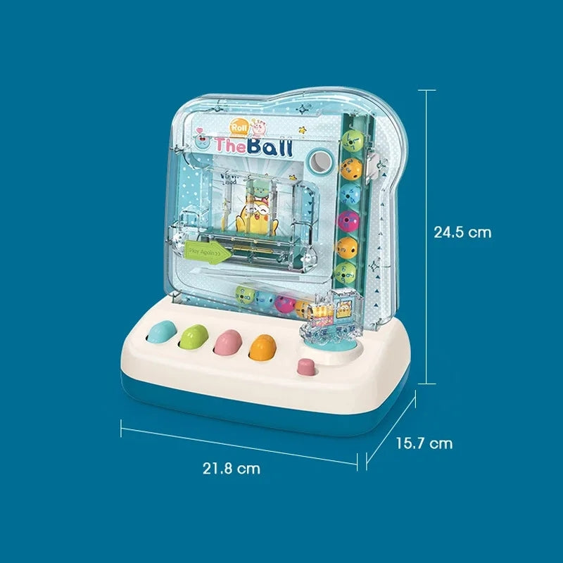 Rolling Track Ball Puzzle Toys With Sound & Light, Motion Control, Auto Start Stop, USB Battery Powered for Ages 3+