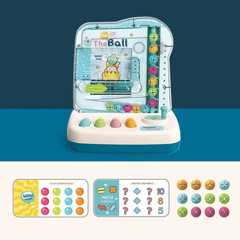 Rolling Track Ball Puzzle Toys With Sound & Light, Motion Control, Auto Start Stop, USB Battery Powered for Ages 3+