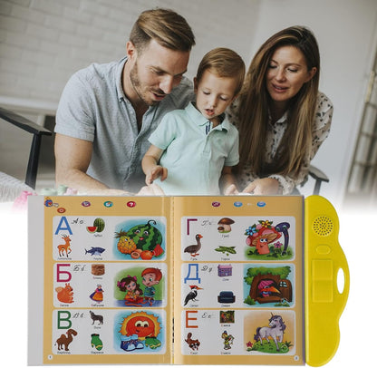 Russian Electronic Sound Book with Interactive Learning Toy for Kids, Voice Reading & Storytelling Function, Safe for Ages 3+