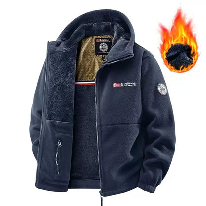 Retro Sports Men'S Lamb Wool Jacket