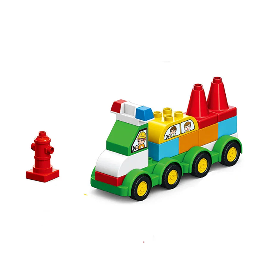 140Pcs Large Car Building Blocks For Kids
