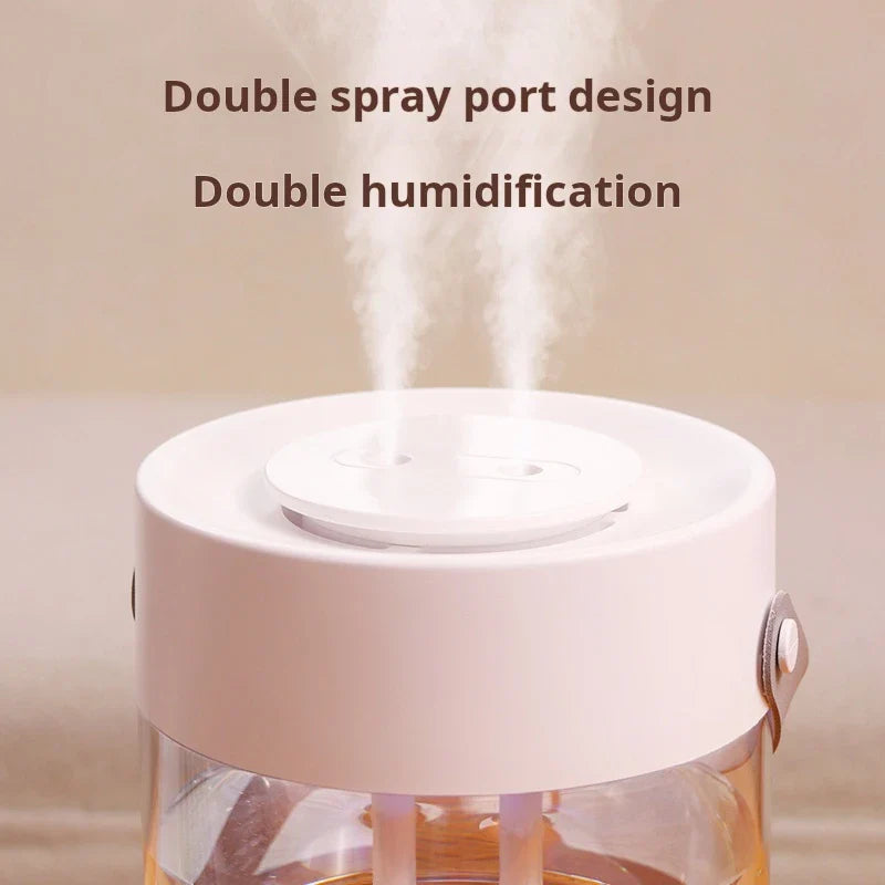 3L Double Spray Usb Humidifier With Night Light