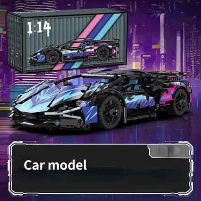 1:14 Remote-Control Roadster Building Blocks Toy For Kids