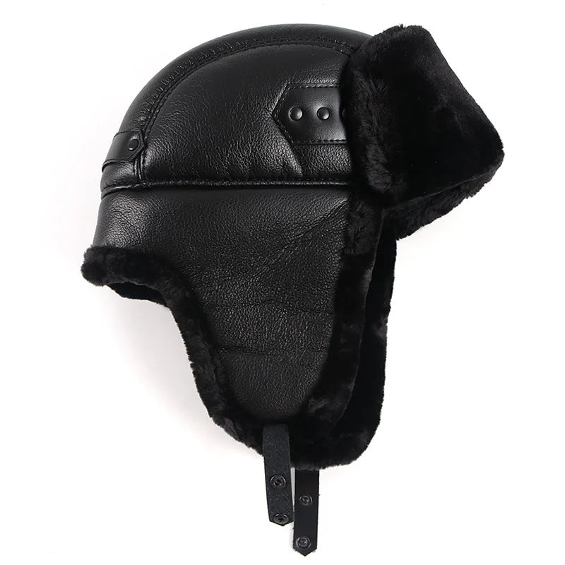 Faux Fur Aviator Earflap Hat For Men Winter